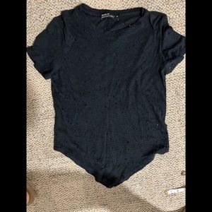 Benjamin Jay black top with holes XS